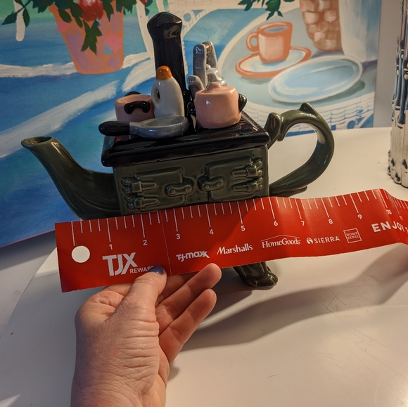 Ceramic teapot stovetop vintage design - Picture 11 of 16